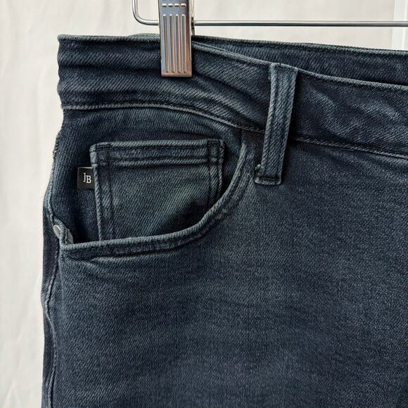 Judy Blue Womens Straight Fit Jeans Size 15/32 Button Fly Stretch Raw Hem - Picture 8 of 12